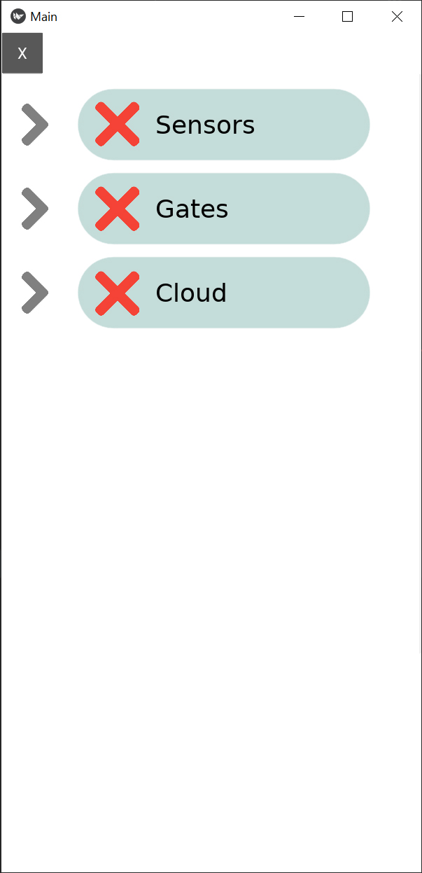 Nimbus connections screen