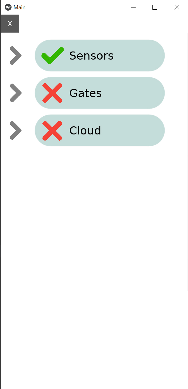 Nimbus connections screen