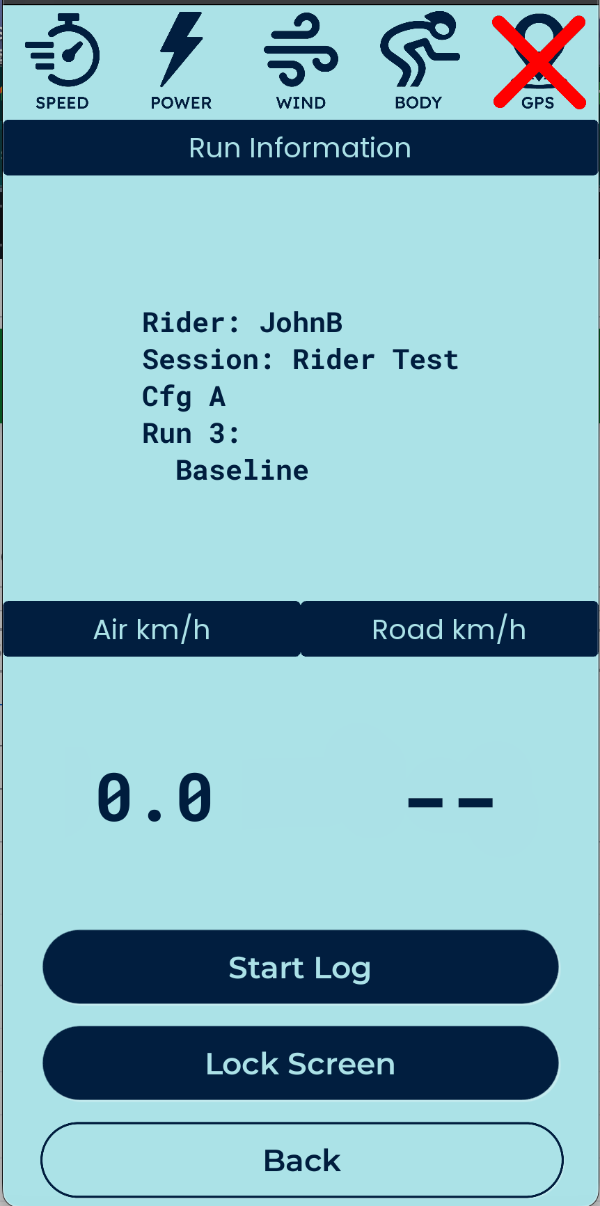 Nimbus logging screen