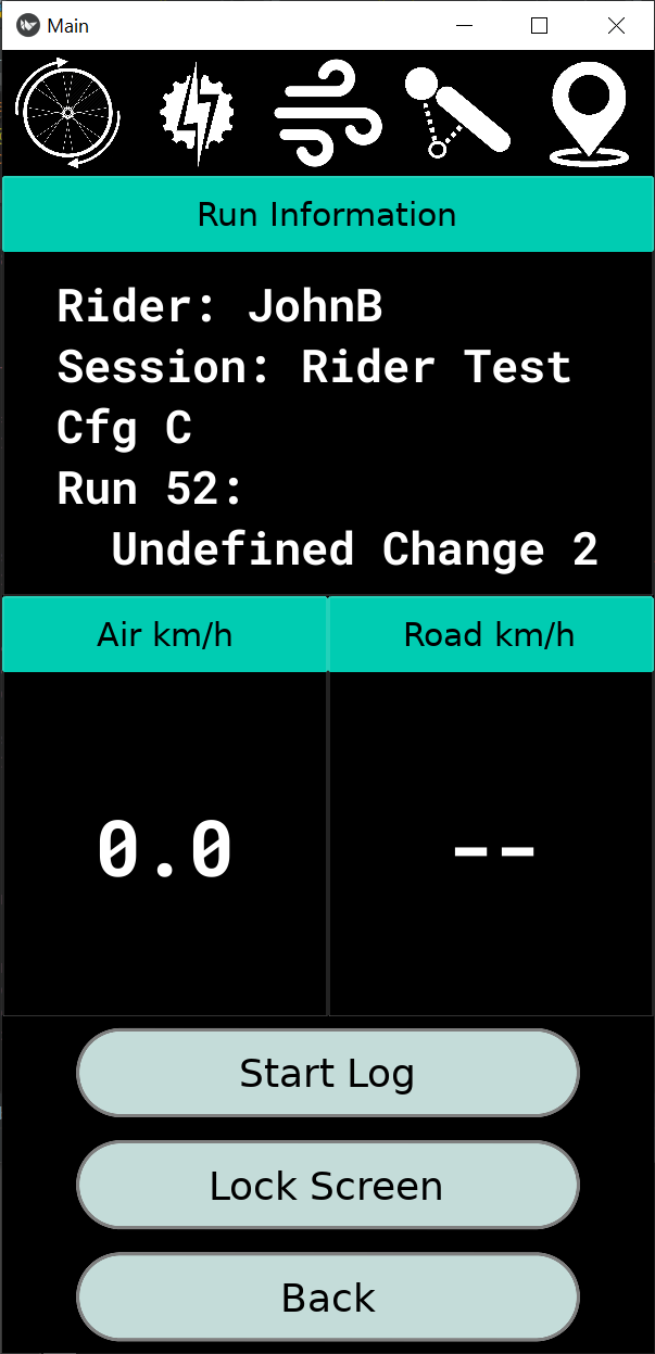 Nimbus logging screen